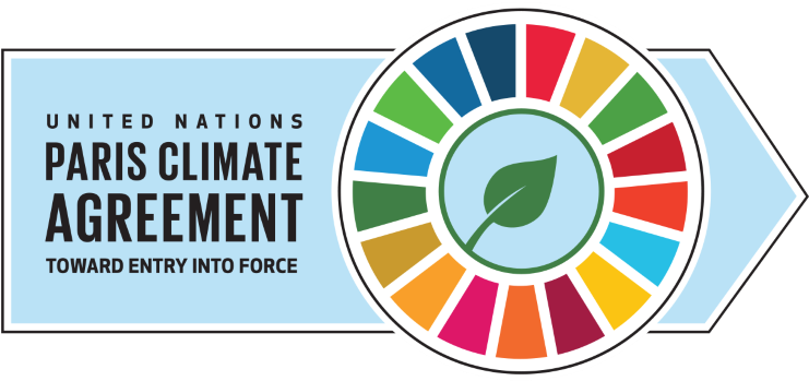 16-00056 Paris Climate Agreement English Logo Without - Paris Agreement (800x399), Png Download