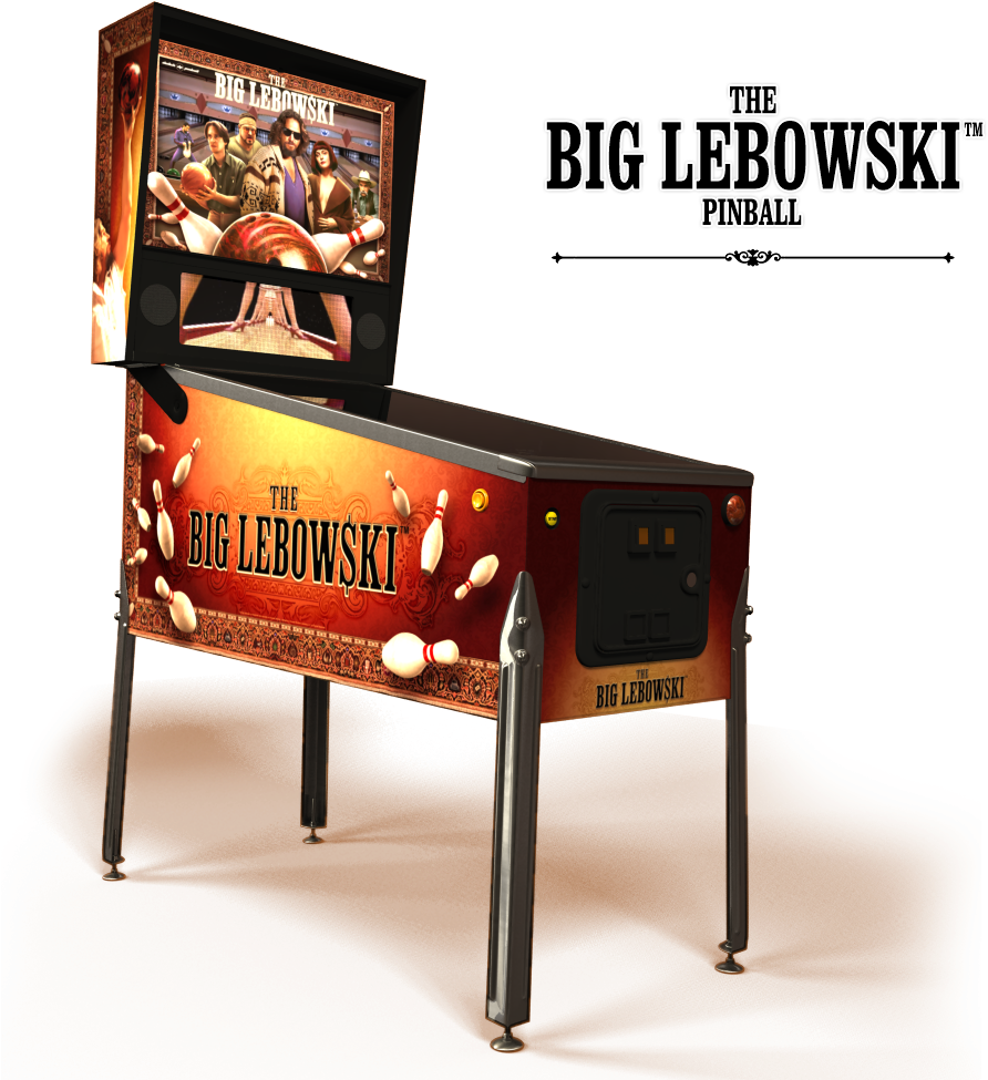 Http - //www - Thebiglebowskipinball - Com/images/tbl - Big Lebowski Flipperkast (990x990), Png Download