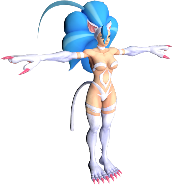 Download Zip Archive - Marvel Vs Capcom Felicia Model (750x650), Png Download