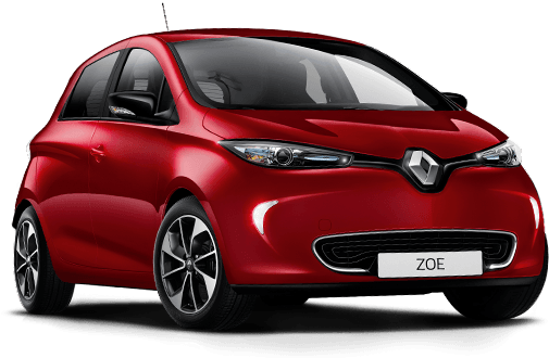 New Renault Zoe Mars Red - Renault Zoe Vs Clio (650x330), Png Download