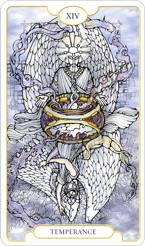 Main Menu Temperance - Tarot (600x800), Png Download