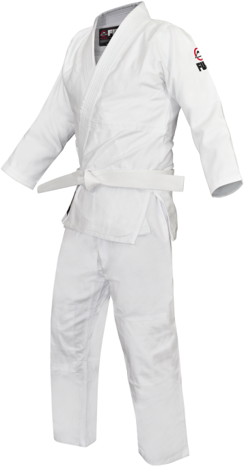 Fuji Sports Single Weave Judo Gi White (391x700), Png Download