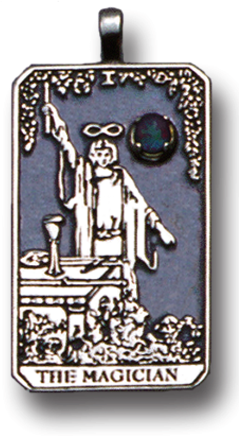 Magician Large Gemstone Tarot Pendant At Mystic Convergence - Tarot Magician (900x900), Png Download