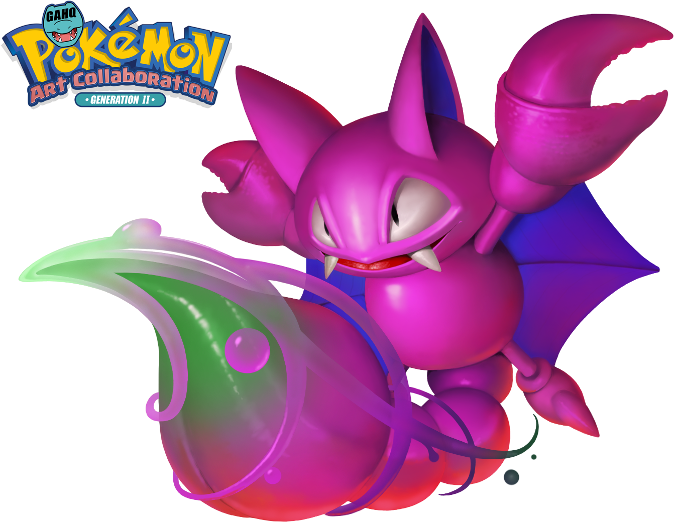 #207 Gligar Used Poison Sting And Sandstorm In The - Game-art-hq (1383x1064), Png Download