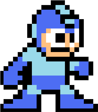 8 Bit Video Game Character (347x401), Png Download