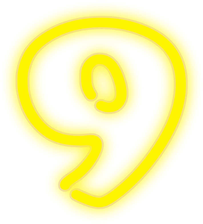 Numeros 8 Neon Png (721x800), Png Download