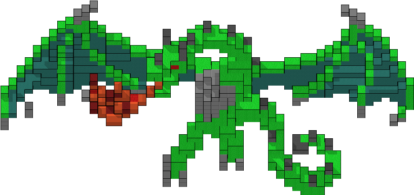 Dragon-transparent - 8 Bit Characters Pngs (852x429), Png Download