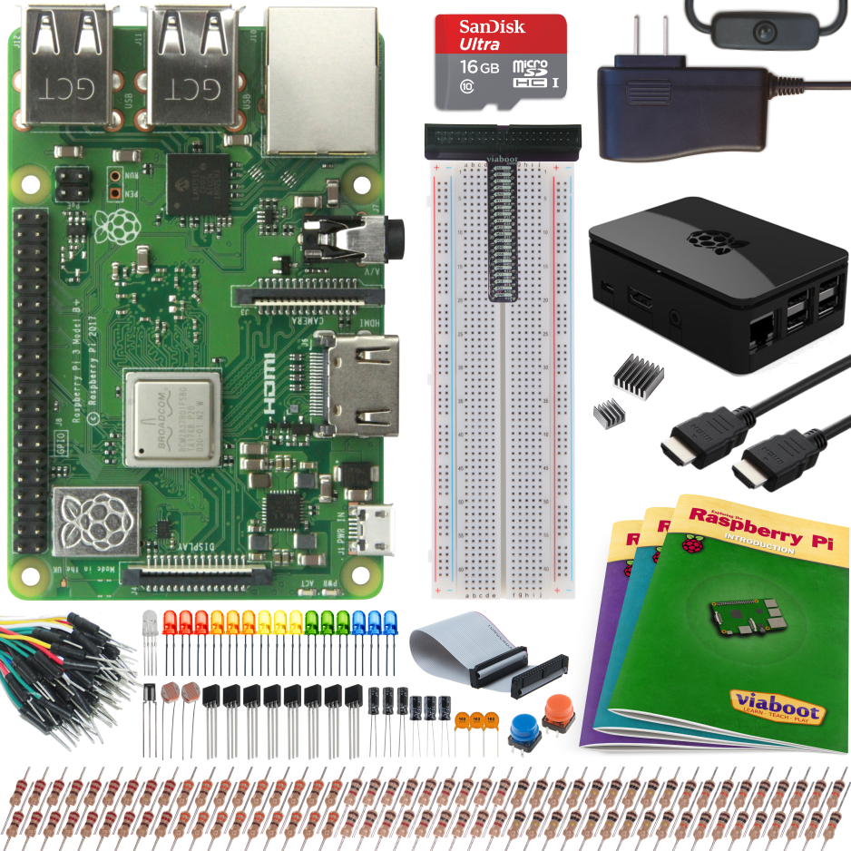 This Button Opens A Dialog That Displays Additional - Viaboot Raspberry Pi 3 Ultimate Kit - Official Micro (938x938), Png Download