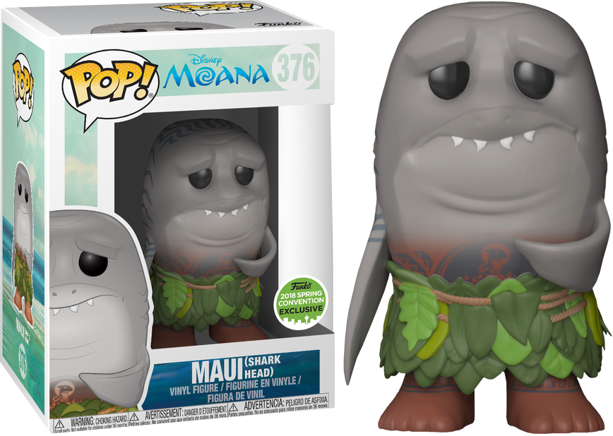 Maui Shark Head Funko Pop (868x618), Png Download