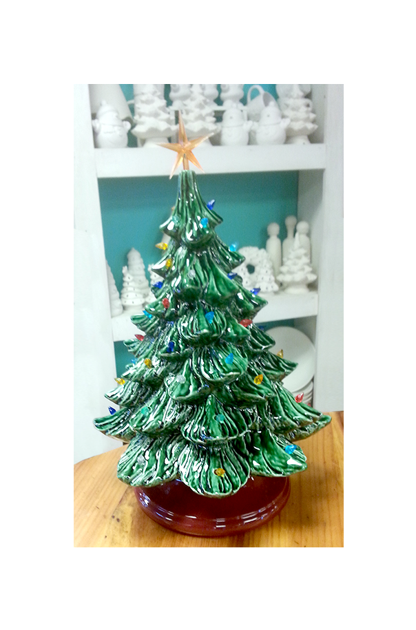 Vintage Christmas Tree Painting Party - November 4 (647x944), Png Download