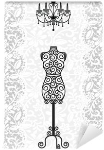 Mannequin And Chandelier On Lace Background Wall Mural - Willed To Wed: 3 Reluctant Romances (400x400), Png Download