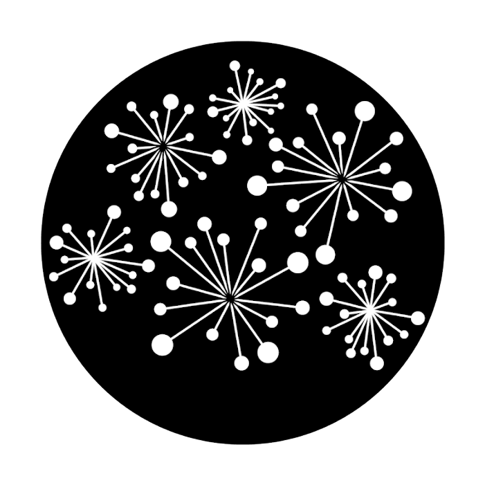 Mid Century Modern - Fireworks (800x800), Png Download