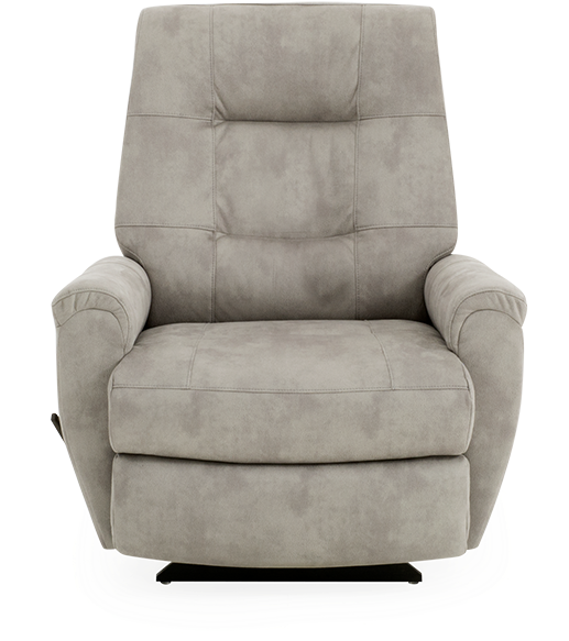 Image For Grey Upholstered Reclining And Rocking Armchair - Chair (519x804), Png Download