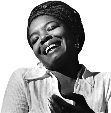 What Do You Know About Maya Angelou - Maya Angelou Cut Out (377x389), Png Download