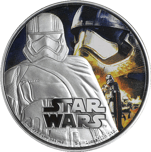 Silver Numismatic Star Wars - Star Wars The Force Awakens - Troopers Poster Print (500x500), Png Download