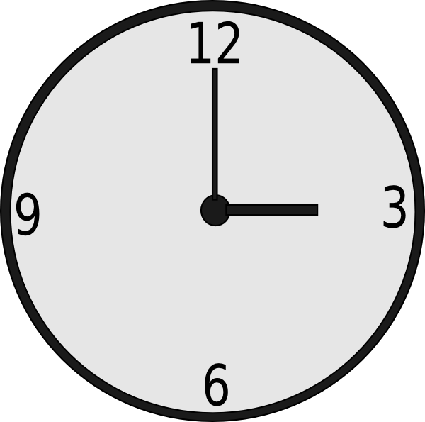 Clock Clip Art Free Vector / 4vector - Submarine Force Library And Museum (600x595), Png Download