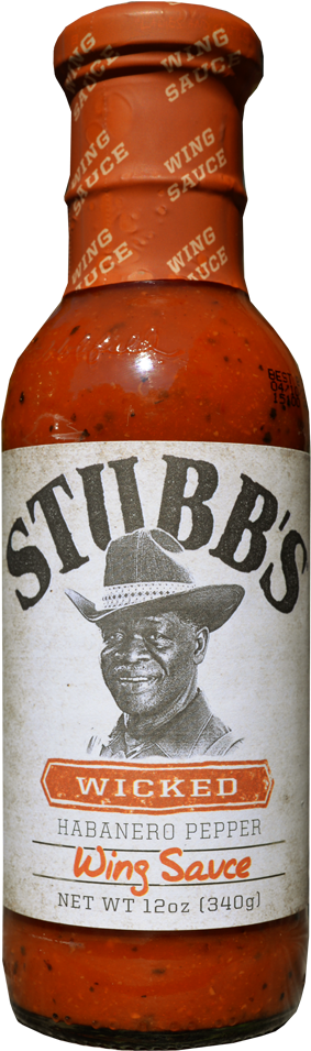Wing Sauce - Stubbs Wicked Wing Sauce (346x1000), Png Download