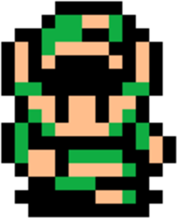 The Legend Of Zelda - Link's Awakening Link Sprite (500x480), Png Download