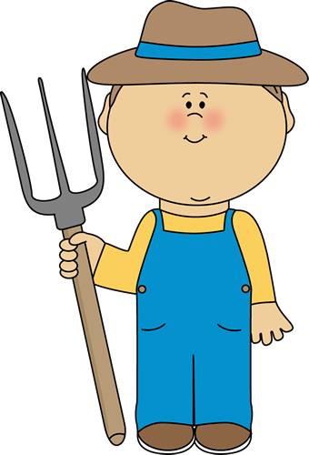 Farmer Clipart (340x500), Png Download