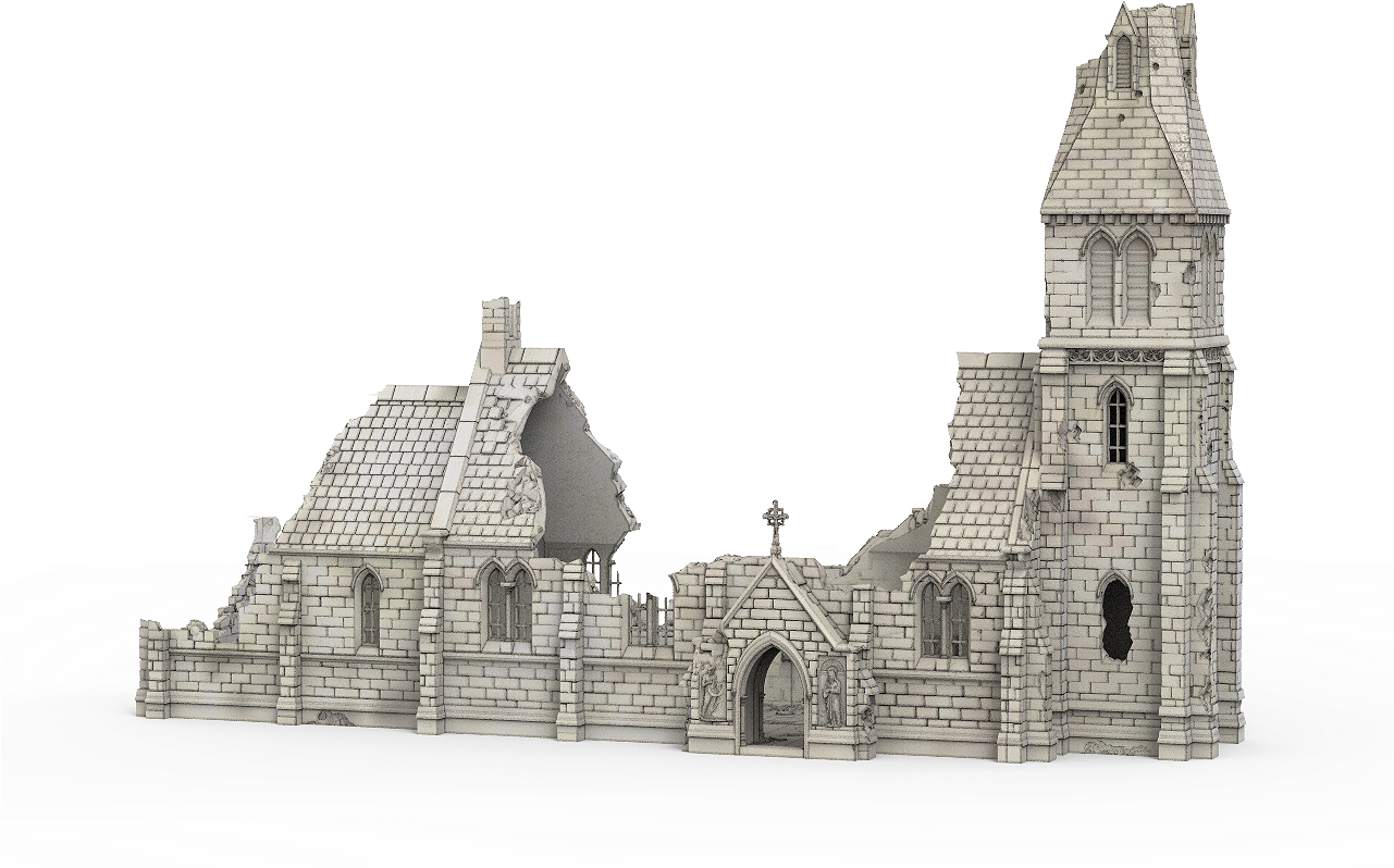Medieval Church Ruin - Middle Ages (1280x868), Png Download