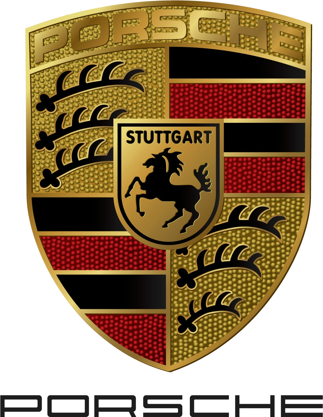 Free Porsche Png Transparent Images, Download Free - Porsche Logo High Resolution (1491x1550), Png Download