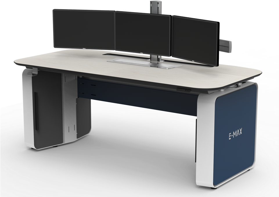 Sit Stand Consoles - Desk (960x702), Png Download