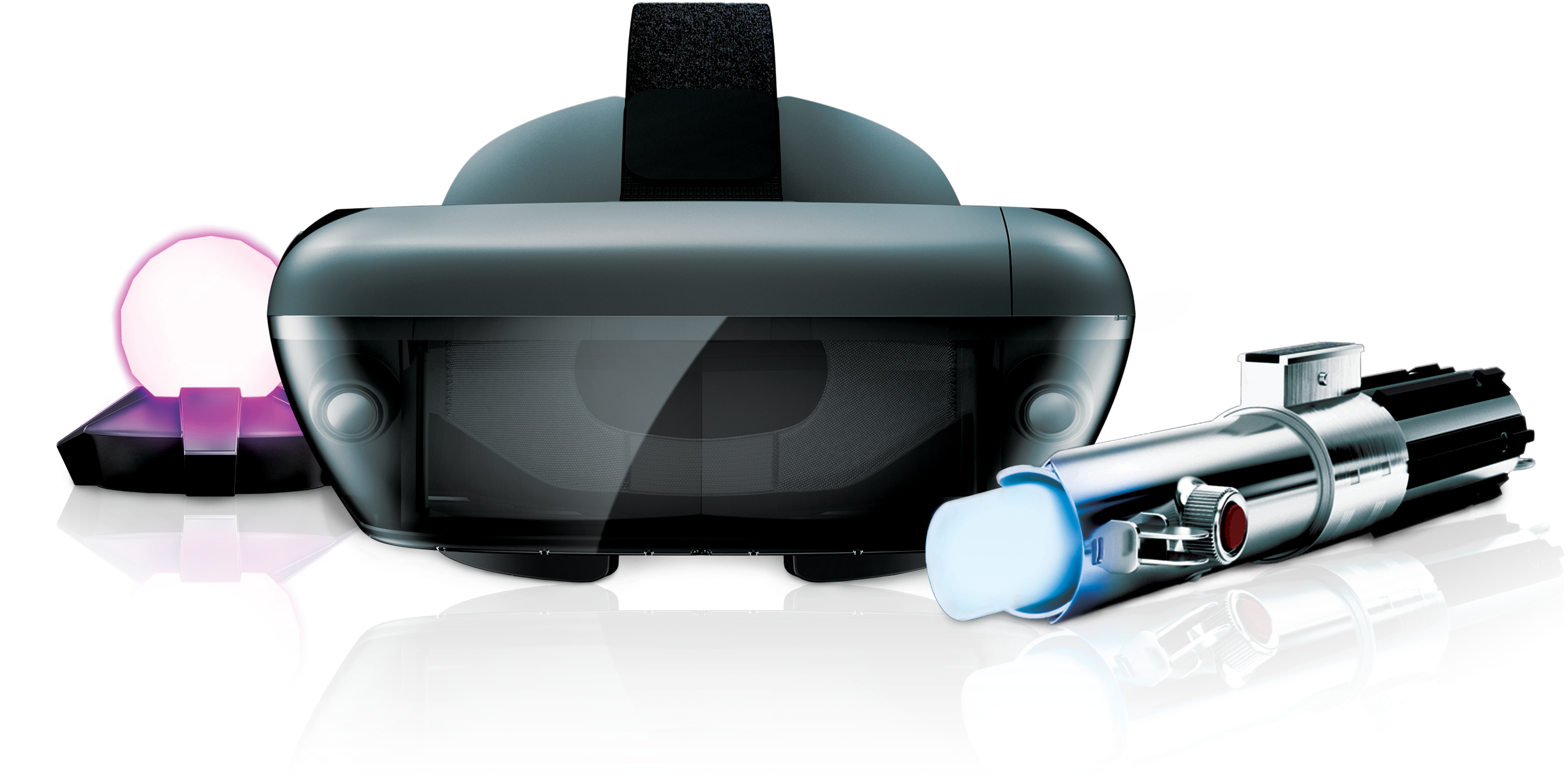 Jedi Challenges Lenovo Mirage Ar Headset With Lightsaber - Lenovo Star_wars_ Jedi Challenges (3596x1798), Png Download