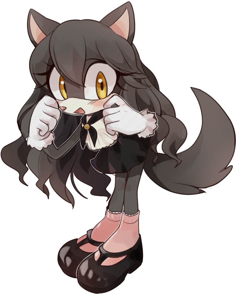 Image Free Library Cute Wolf Original Characters Know - Original Characters Cute (900x1100), Png Download