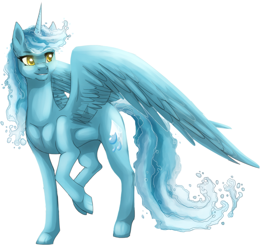 Crystal Rain - Cartoon (894x894), Png Download