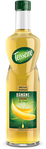 Banana Teis Barman Banana 70cl Png - Teisseire Caramel Coffee Syrup 1 Litre (346x535), Png Download