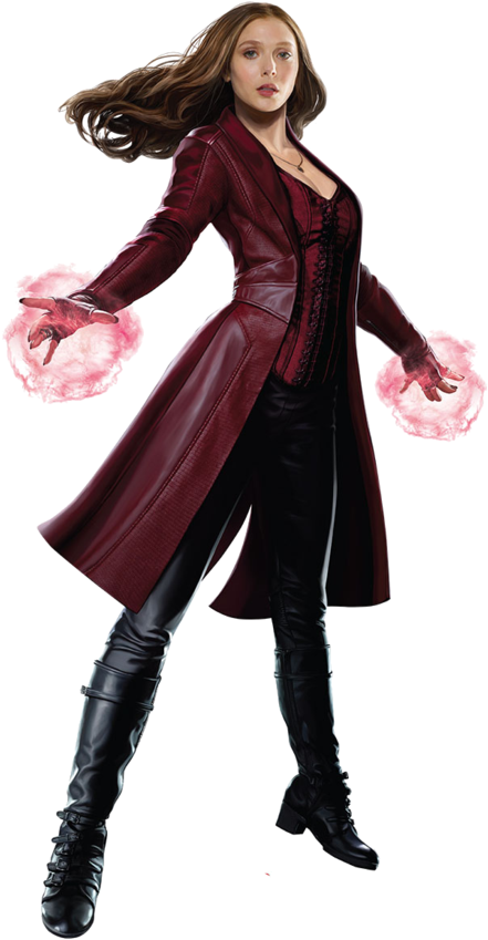 Scarlet Witch Png Pic - Scarlet Witch - Captain America Civil War - Lifesize (1024x1093), Png Download