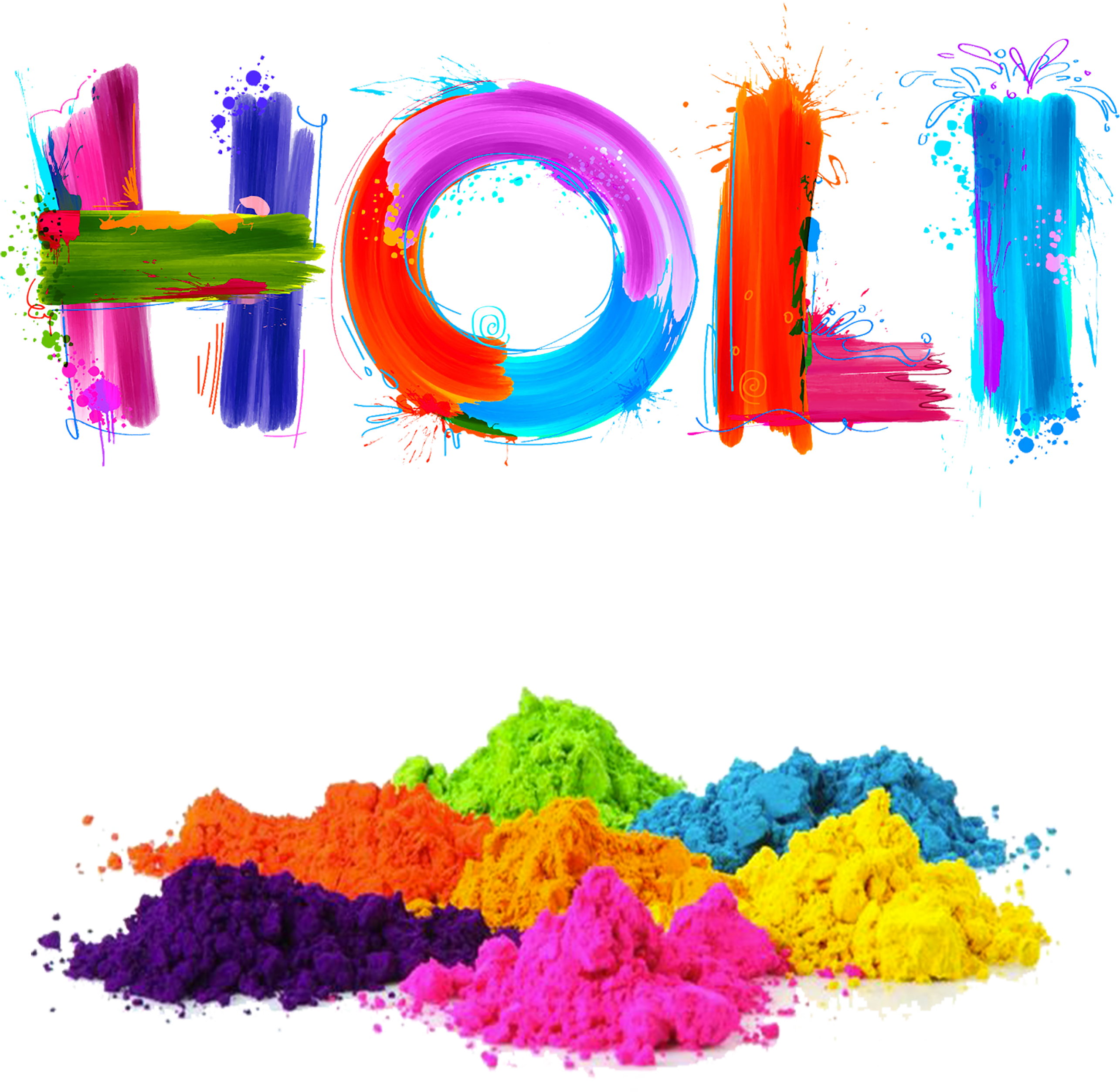 Cos'è Holi - Holi Png (2778x3168), Png Download