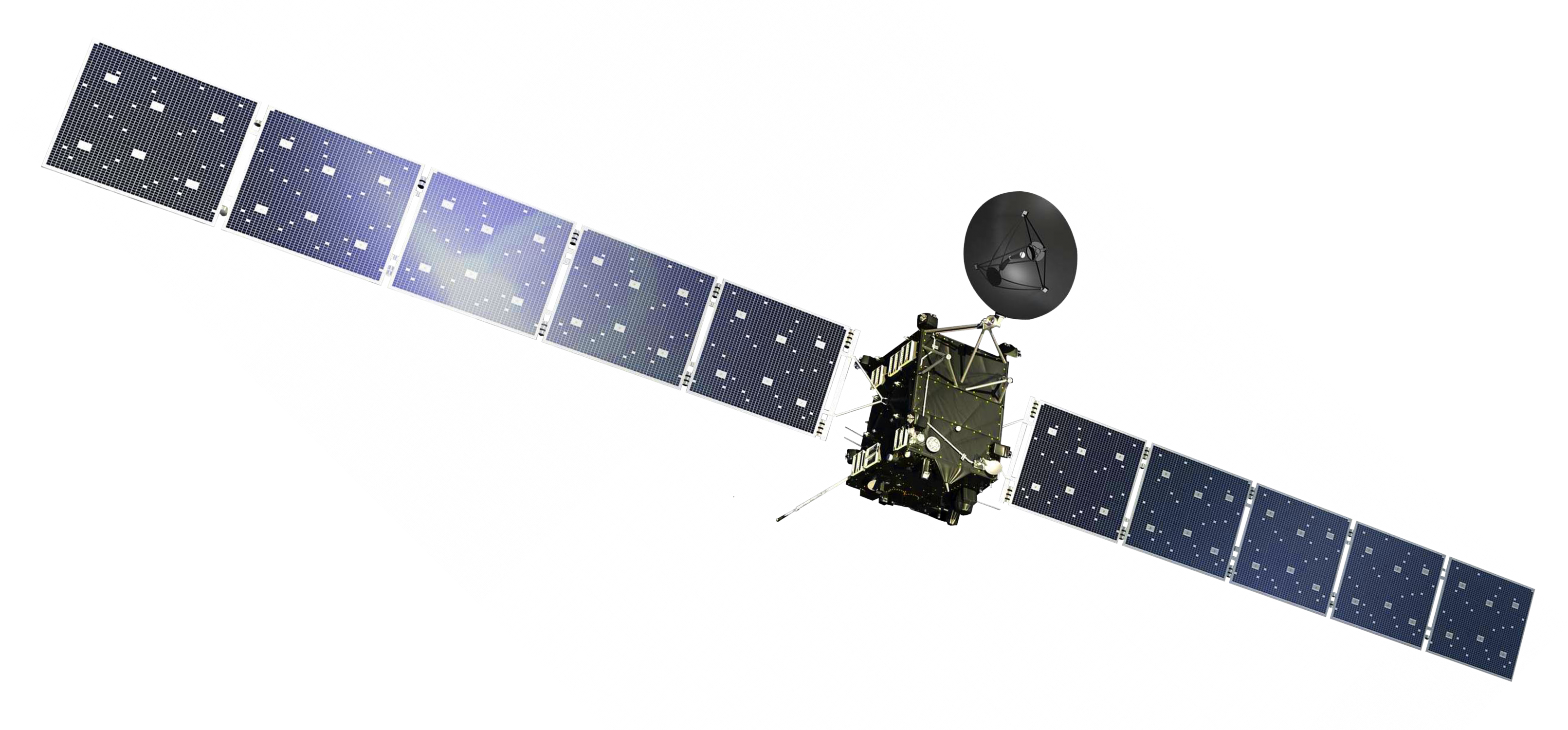 Rosetta Spacecraft (3222x1500), Png Download
