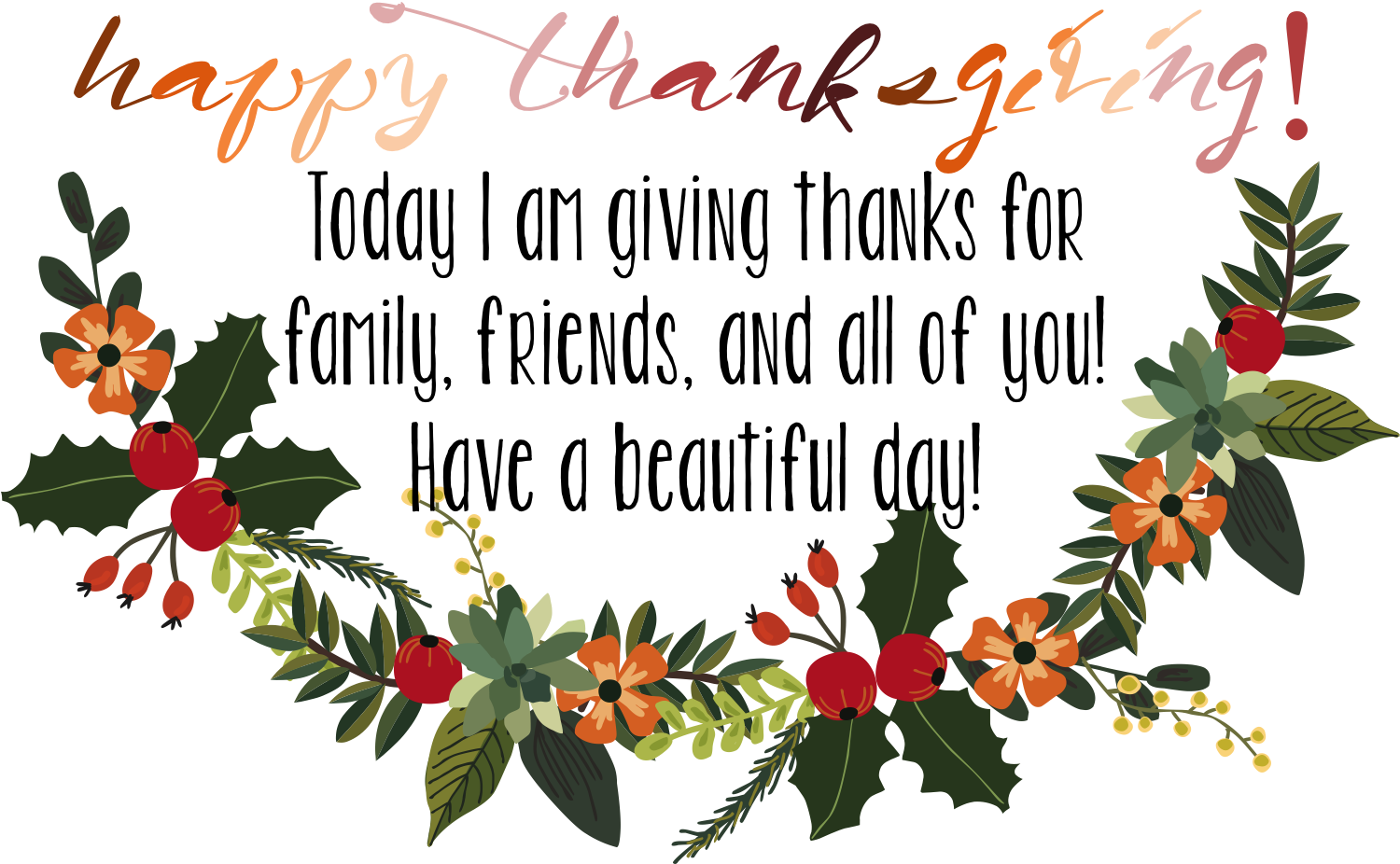 Happy Thanksgiving - Vector Graphics (1500x988), Png Download