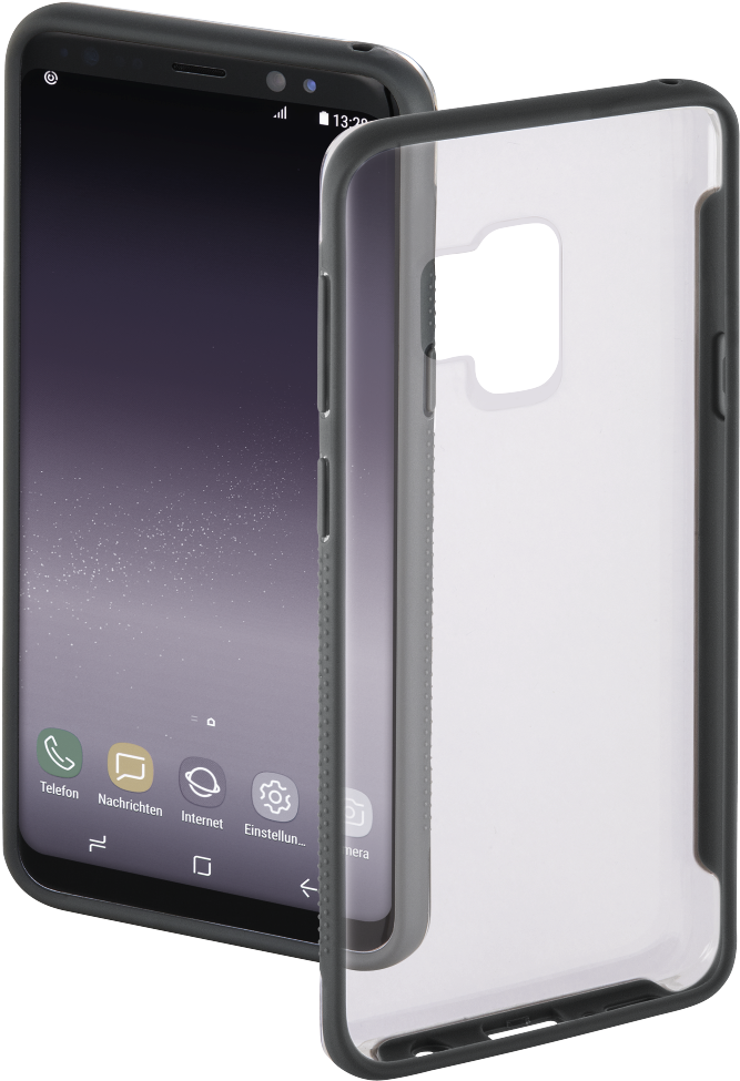 "frame" Cover For Samsung Galaxy S9, Transparent/grey - Samsung Galaxy S9 (1100x1100), Png Download