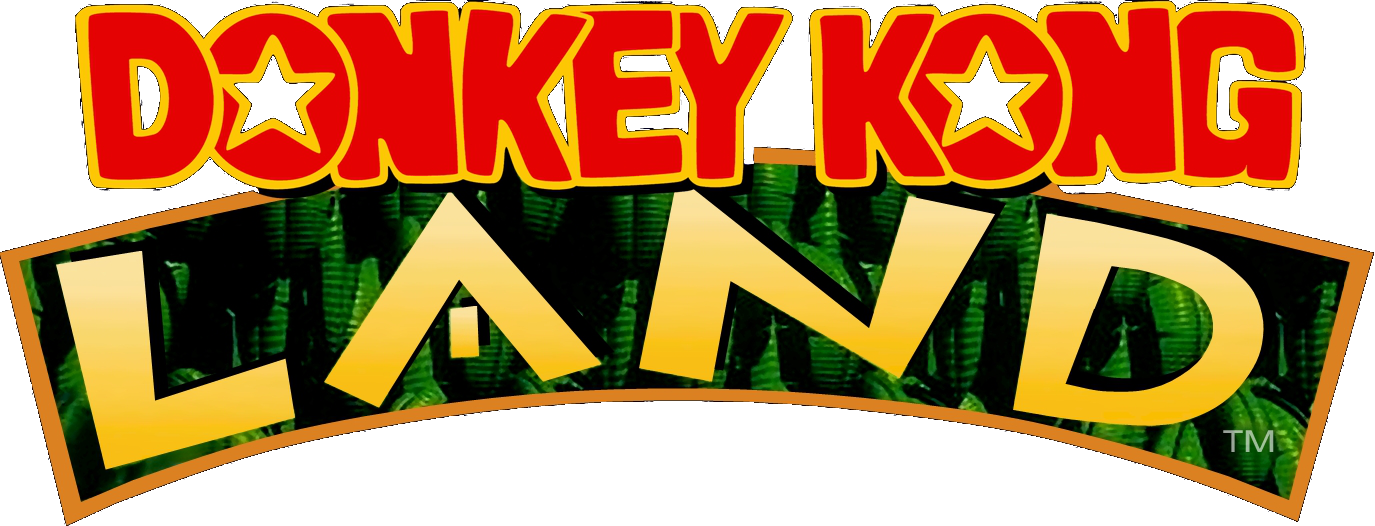 Donkey Kong Land Logo - Donkey Kong Land (nintendo Game Boy, 1995) (1375x526), Png Download