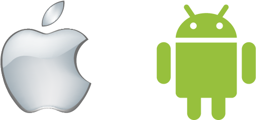 Android Logo Png Transparent Background Download - Android Ios Logo Vector (642x346), Png Download