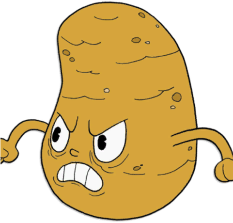 Potato - Cuphead The Root Pack Potato (480x480), Png Download