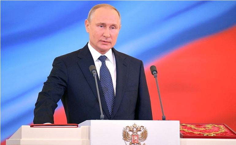 Vladimir Putin Inauguration 2018 (769x576), Png Download