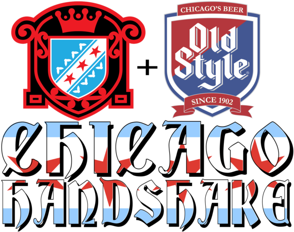 Chicago Handshake - Old Style Light Beer - 24 Pack, 12 Oz Cans (1000x733), Png Download