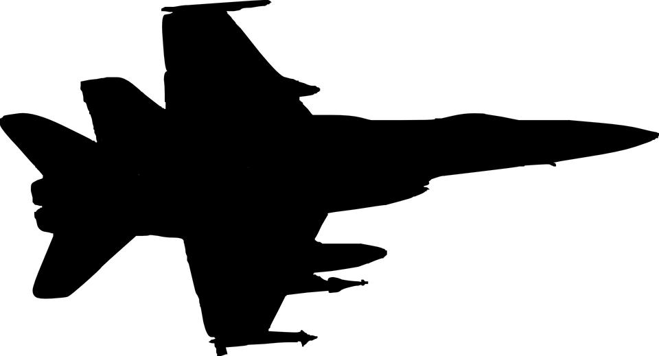 Jet - Air Force Plane Silhouette (600x324), Png Download