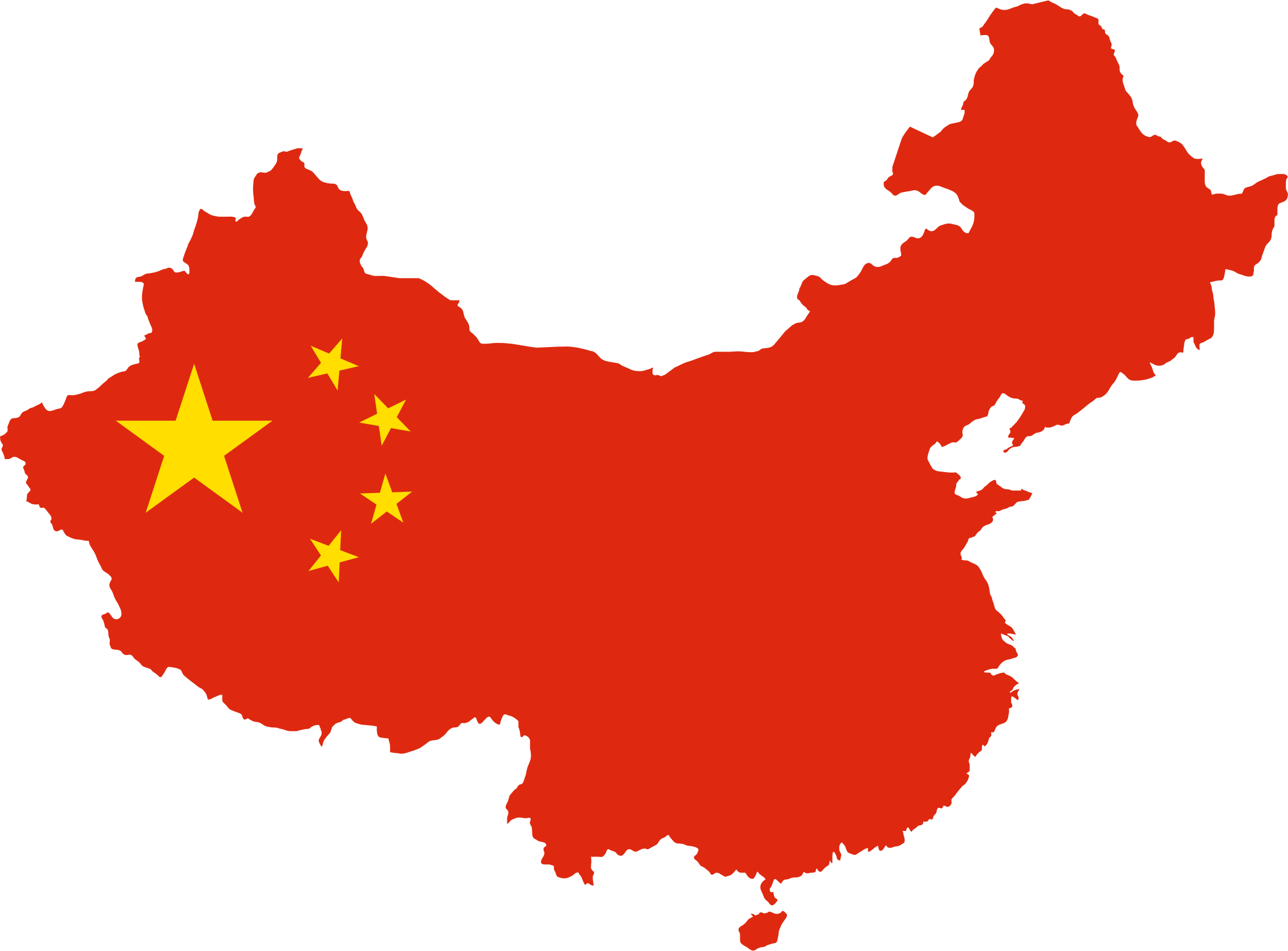 This Free Icons Png Design Of China Map Flag (2274x1680), Png Download