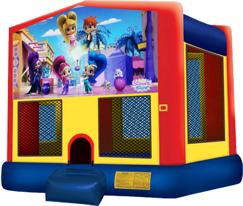 Shimmer And Shine Bounce House Rentals In Austin Texas - Moana Bounce House (864x792), Png Download
