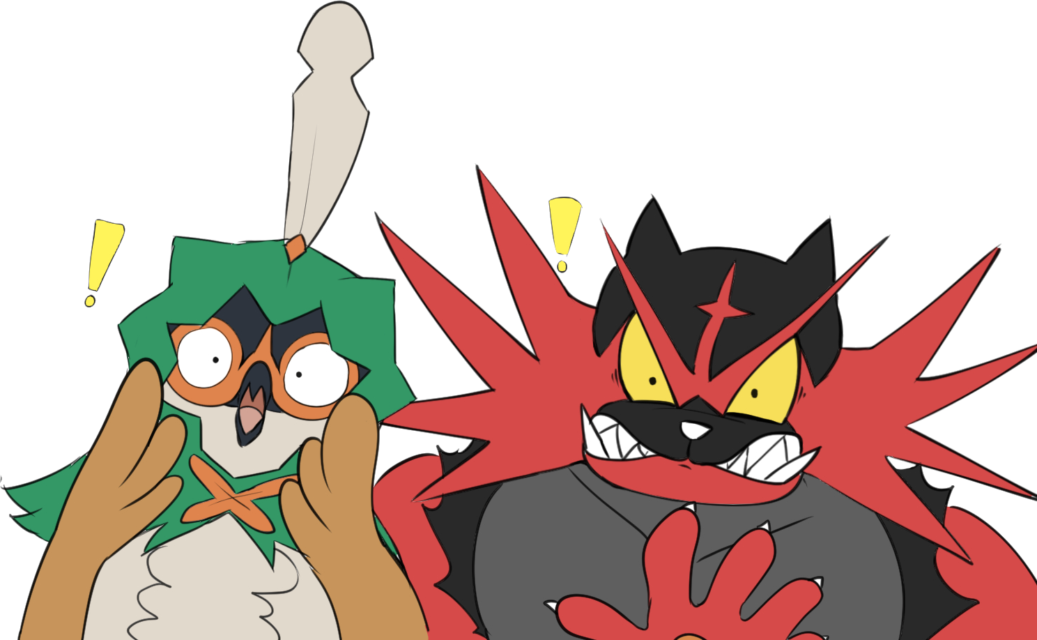 1475639279889 - Decidueye Shocked (1488x918), Png Download