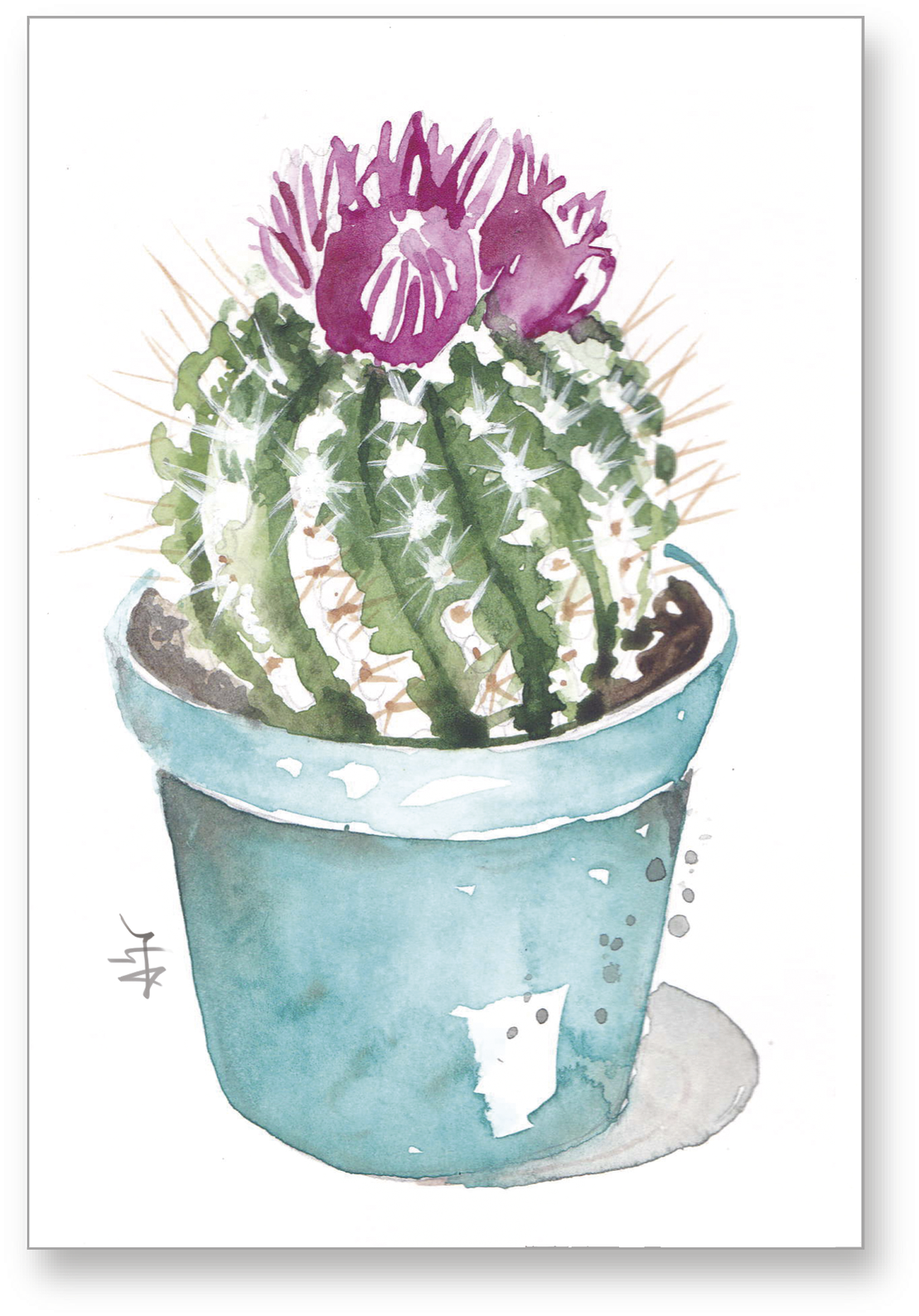 Postales, Reproducción Digital De La Obra Original - Flowerpot (1121x1600), Png Download