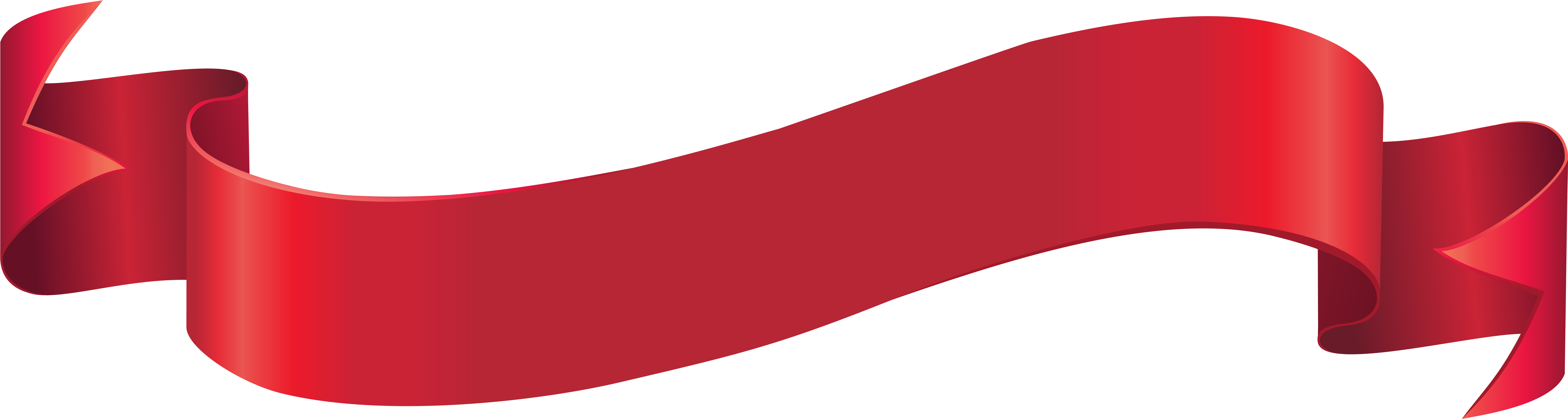 Red Banner Png - Red Ribbon Banner Png (8000x2269), Png Download