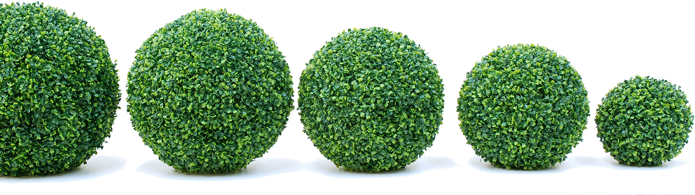 The Property Butler - Artificial Topiary Boxwood Ball, Small, Home & (1352x379), Png Download