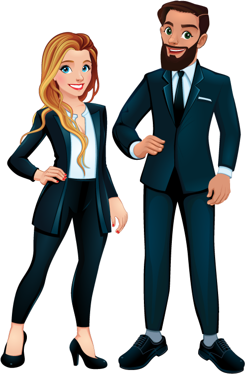 Harmony Jenna Derek Cartoon - Illustration (500x761), Png Download