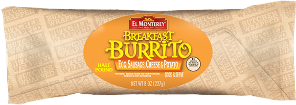 Click To Zoom - El Monterey Egg, Sausage, Cheese & Potato Breakfast (600x226), Png Download