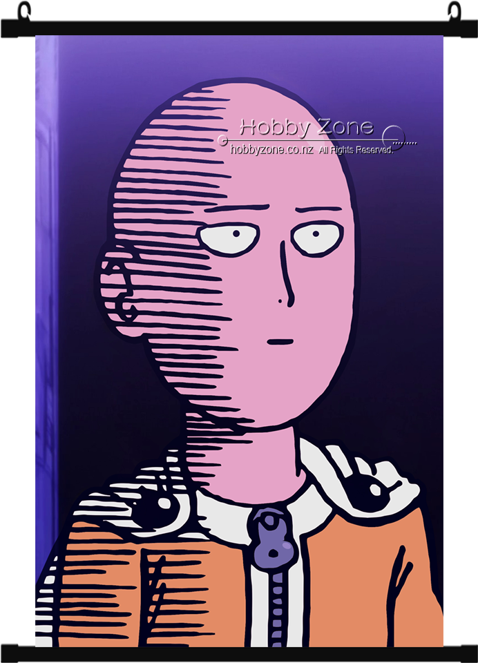 Anime One Punch Man Saitama Wall Scroll - Avatar One Punch Man (828x1016), Png Download